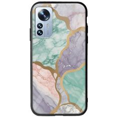 The Marble Collection - Pastel Xiaomi 12 Pro Groove TPU (Tempered Glass και TPU)