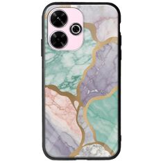 The Marble Collection - Pastel Xiaomi Poco M6 4G Groove TPU (Tempered Glass και TPU)