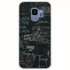 Aesthetic Black Samsung Galaxy S9 Flexible TPU (Διάφανη Σιλικόνη)