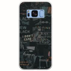 Aesthetic Black Samsung Galaxy S8 Plus Flexible TPU (Διάφανη Σιλικόνη)