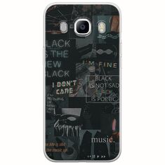 Aesthetic Black Samsung Galaxy J5(2016) Flexible TPU (Διάφανη Σιλικόνη)