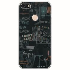 Aesthetic Black Huawei P9 Lite Mini Flexible TPU (Διάφανη Σιλικόνη)