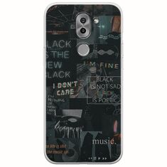 Aesthetic Black Huawei Honor 6X Flexible TPU (Διάφανη Σιλικόνη)