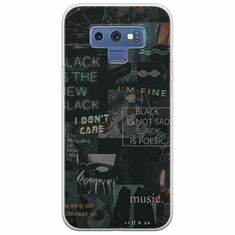 Aesthetic Black Samsung Galaxy Note 9 Flexible TPU (Διάφανη Σιλικόνη)