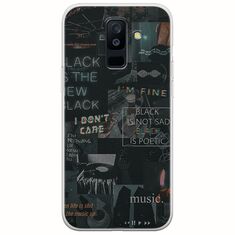 Aesthetic Black Samsung Galaxy A6 Plus 2018 Flexible TPU (Διάφανη Σιλικόνη)