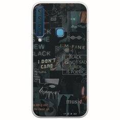 Aesthetic Black Samsung Galaxy A9 2018 Flexible TPU (Διάφανη Σιλικόνη)