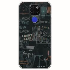Aesthetic Black Huawei Mate 20 Flexible TPU (Διάφανη Σιλικόνη)