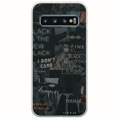 Aesthetic Black Samsung Galaxy S10 Plus Flexible TPU (Διάφανη Σιλικόνη)