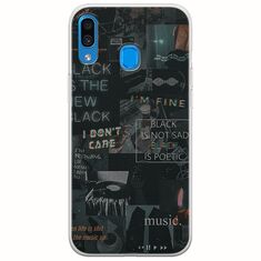 Aesthetic Black Samsung Galaxy A20e Flexible TPU (Διάφανη Σιλικόνη)