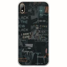 Aesthetic Black Huawei Y5 2019 Flexible TPU (Διάφανη Σιλικόνη)