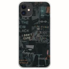 Aesthetic Black iPhone 11 Flexible TPU (Διάφανη Σιλικόνη)