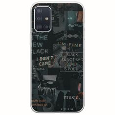 Aesthetic Black Samsung Galaxy A51 Flexible TPU (Διάφανη Σιλικόνη)