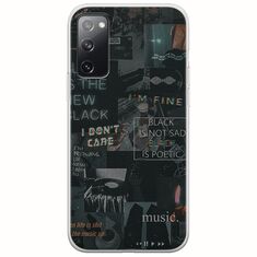 Aesthetic Black Samsung Galaxy S20 Flexible TPU (Διάφανη Σιλικόνη)