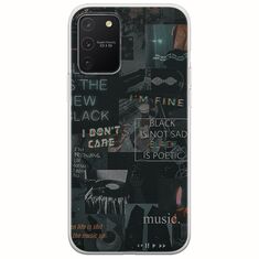 Aesthetic Black Samsung Galaxy S10 Lite Flexible TPU (Διάφανη Σιλικόνη)
