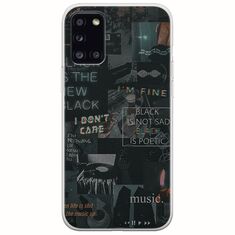Aesthetic Black Samsung Galaxy A31 Flexible TPU (Διάφανη Σιλικόνη)