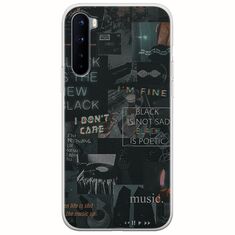 Aesthetic Black OnePlus Nord Flexible TPU (Διάφανη Σιλικόνη)