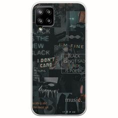 Aesthetic Black Samsung Galaxy A42 5G Flexible TPU (Διάφανη Σιλικόνη)