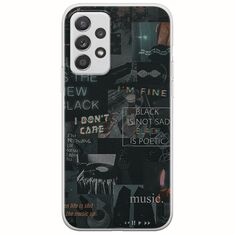 Aesthetic Black Samsung Galaxy A32 5G Flexible TPU (Διάφανη Σιλικόνη)