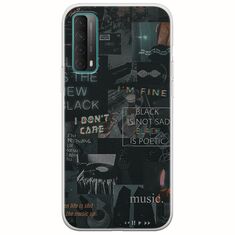 Aesthetic Black Huawei P Smart 2021 Flexible TPU (Διάφανη Σιλικόνη)