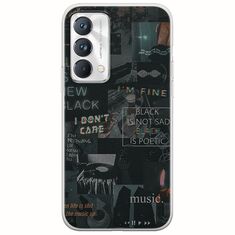 Aesthetic Black Realme GT Master Edition Flexible TPU (Διάφανη Σιλικόνη)
