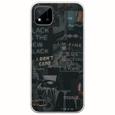 Aesthetic Black Realme C11 2021 Flexible TPU (Διάφανη Σιλικόνη)