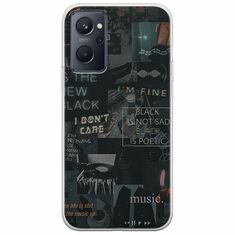 Aesthetic Black Realme 9i Flexible TPU (Διάφανη Σιλικόνη)