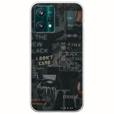 Aesthetic Black Realme 9 Pro Flexible TPU (Διάφανη Σιλικόνη)