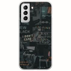 Aesthetic Black Samsung Galaxy S22 Plus Flexible TPU (Διάφανη Σιλικόνη)