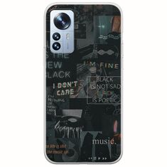 Aesthetic Black Xiaomi 12 Pro Flexible TPU (Διάφανη Σιλικόνη)