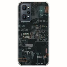 Aesthetic Black Realme GT Neo 2 5G Flexible TPU (Διάφανη Σιλικόνη)