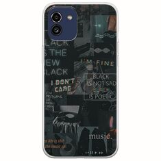 Aesthetic Black Samsung Galaxy A03 Flexible TPU (Διάφανη Σιλικόνη)