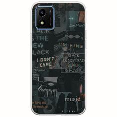 Aesthetic Black Vivo Y01 Flexible TPU (Διάφανη Σιλικόνη)