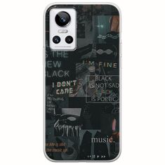 Aesthetic Black Realme GT Neo 3 Flexible TPU (Διάφανη Σιλικόνη)