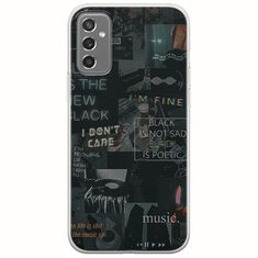Aesthetic Black Samsung Galaxy M13 4G Flexible TPU (Διάφανη Σιλικόνη)
