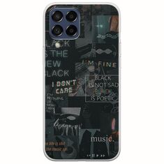 Aesthetic Black Samsung Galaxy M53 5G Flexible TPU (Διάφανη Σιλικόνη)