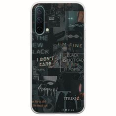 Aesthetic Black OnePlus Nord CE 5G Flexible TPU (Διάφανη Σιλικόνη)