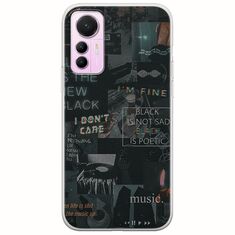 Aesthetic Black Xiaomi 12 Lite 5G Flexible TPU (Διάφανη Σιλικόνη)