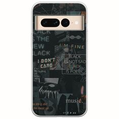 Aesthetic Black Google Pixel 7 Pro 5G Flexible TPU (Διάφανη Σιλικόνη)