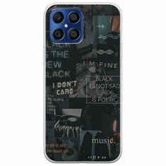 Aesthetic Black Honor X8 Flexible TPU (Διάφανη Σιλικόνη)