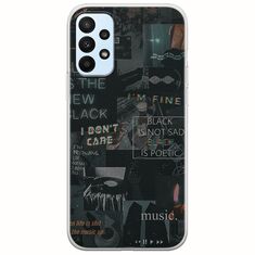 Aesthetic Black Samsung Galaxy A23 5G Flexible TPU (Διάφανη Σιλικόνη)