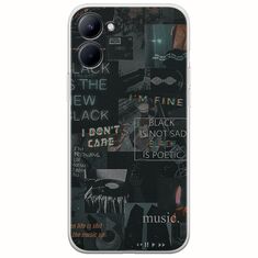 Aesthetic Black Realme C33 Flexible TPU (Διάφανη Σιλικόνη)