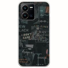 Aesthetic Black Vivo Y35 Flexible TPU (Διάφανη Σιλικόνη)