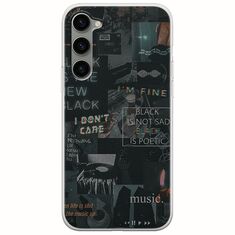 Aesthetic Black Samsung Galaxy S23 5G Flexible TPU (Διάφανη Σιλικόνη)
