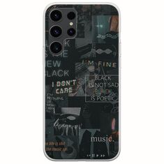 Aesthetic Black Samsung Galaxy S23 Ultra 5G Flexible TPU (Διάφανη Σιλικόνη)