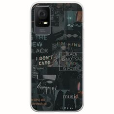 Aesthetic Black TCL 406 Flexible TPU (Διάφανη Σιλικόνη)