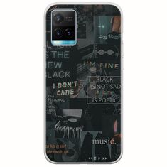 Aesthetic Black Vivo Y21s Flexible TPU (Διάφανη Σιλικόνη)