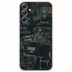 Aesthetic Black Samsung Galaxy A54 5G Flexible TPU (Διάφανη Σιλικόνη)