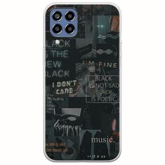 Aesthetic Black Samsung Galaxy M33 5G Flexible TPU (Διάφανη Σιλικόνη)