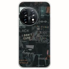 Aesthetic Black OnePlus 11 5G Flexible TPU (Διάφανη Σιλικόνη)