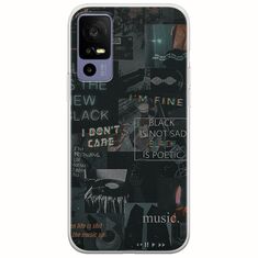 Aesthetic Black TCL 40R 5G Flexible TPU (Διάφανη Σιλικόνη)